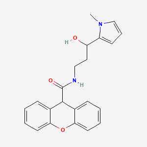 N-(3-hydroxy-3-(1-methyl-1H-pyrrol-2-yl)propyl)-9H-xanthene-9-carboxamide