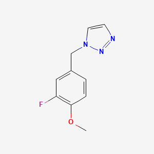 B2418138 1-[(3-Fluoro-4-methoxyphenyl)methyl]triazole CAS No. 1645553-19-0