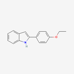 molecular formula C16H15NO B2418146 2-(4-乙氧基苯基)-1H-吲哚 CAS No. 5883-84-1