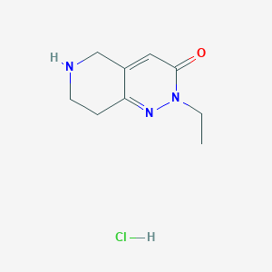 2-ethyl-2H,3H,5H,6H,7H,8H-pyrido[4,3-c]pyridazin-3-one hydrochloride