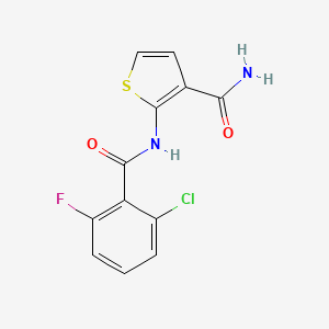 2-(2-Chloro-6-fluorobenzamido)thiophene-3-carboxamide