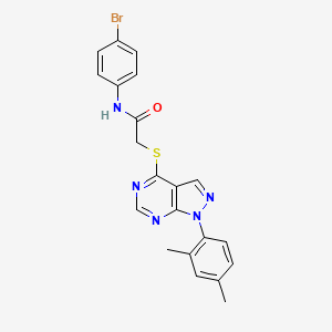 N-(4-bromophenyl)-2-((1-(2,4-dimethylphenyl)-1H-pyrazolo[3,4-d]pyrimidin-4-yl)thio)acetamide