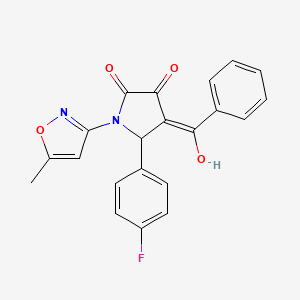 4-benzoyl-5-(4-fluorophenyl)-3-hydroxy-1-(5-methylisoxazol-3-yl)-1H-pyrrol-2(5H)-one