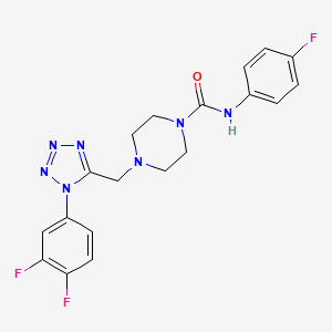 4-((1-(3,4-difluorophenyl)-1H-tetrazol-5-yl)methyl)-N-(4-fluorophenyl)piperazine-1-carboxamide