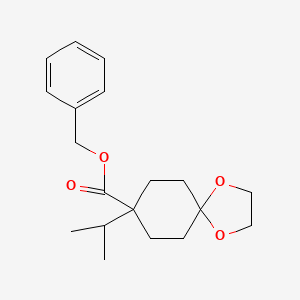 Benzyl 8-isopropyl-1,4-dioxaspiro[4.5]decane-8-carboxylate