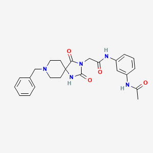 N-(3-acetamidophenyl)-2-(8-benzyl-2,4-dioxo-1,3,8-triazaspiro[4.5]decan-3-yl)acetamide