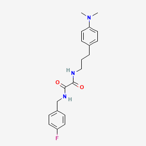 molecular formula C20H24FN3O2 B2418267 N1-(3-(4-(dimethylamino)phenyl)propyl)-N2-(4-fluorobenzyl)oxalamide CAS No. 953911-88-1