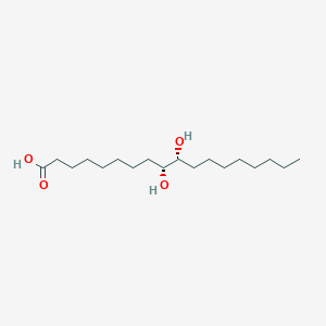 molecular formula C₁₈H₃₆O₄ B024183 threo-9,10-Dihydroxystearic acid CAS No. 2391-05-1