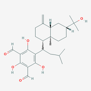molecular formula C28H40O6 B241832 Macrocarpal K CAS No. 179388-53-5
