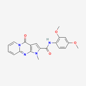 B2418402 N-(2,4-dimethoxyphenyl)-1-methyl-4-oxo-1,4-dihydropyrido[1,2-a]pyrrolo[2,3-d]pyrimidine-2-carboxamide CAS No. 864854-19-3