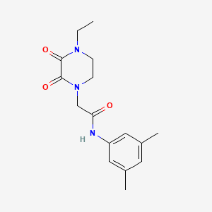 molecular formula C16H21N3O3 B2418481 N-(3,5-dimethylphenyl)-2-(4-ethyl-2,3-dioxopiperazin-1-yl)acetamide CAS No. 868680-37-9