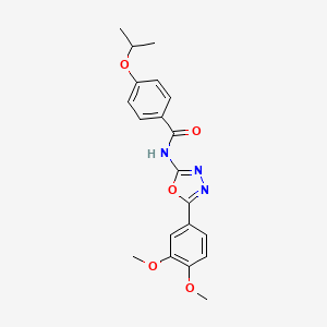 N-(5-(3,4-dimethoxyphenyl)-1,3,4-oxadiazol-2-yl)-4-isopropoxybenzamide