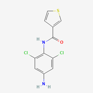 molecular formula C11H8Cl2N2OS B2418491 N-(4-amino-2,6-dichlorophenyl)thiophene-3-carboxamide CAS No. 926204-45-7