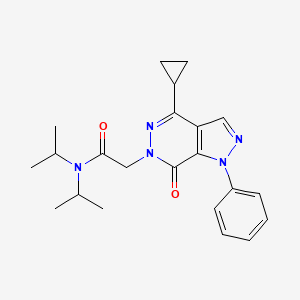 2-(4-cyclopropyl-7-oxo-1-phenyl-1H-pyrazolo[3,4-d]pyridazin-6(7H)-yl)-N,N-diisopropylacetamide
