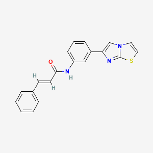 molecular formula C20H15N3OS B2418502 N-(3-(imidazo[2,1-b]thiazol-6-yl)phenyl)cinnamamide CAS No. 1212796-57-0