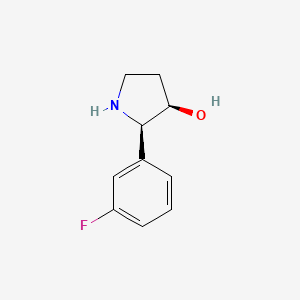 (2R,3R)-2-(3-Fluorophenyl)pyrrolidin-3-ol