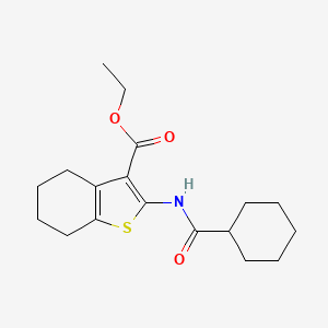 Ethyl 2-(cyclohexanecarboxamido)-4,5,6,7-tetrahydrobenzo[b]thiophene-3-carboxylate