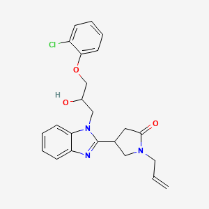 1-allyl-4-{1-[3-(2-chlorophenoxy)-2-hydroxypropyl]-1H-benzimidazol-2-yl}pyrrolidin-2-one