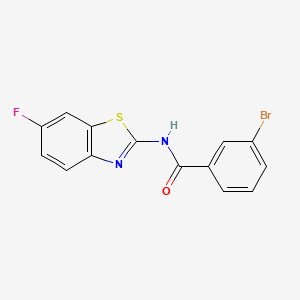 3-bromo-N-(6-fluoro-1,3-benzothiazol-2-yl)benzamide