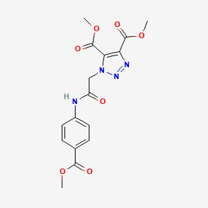dimethyl 1-(2-((4-(methoxycarbonyl)phenyl)amino)-2-oxoethyl)-1H-1,2,3-triazole-4,5-dicarboxylate