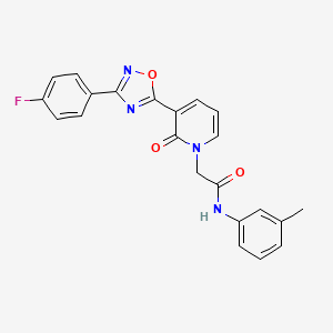 2-(3-(3-(4-fluorophenyl)-1,2,4-oxadiazol-5-yl)-2-oxopyridin-1(2H)-yl)-N-(m-tolyl)acetamide