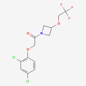 2-(2,4-Dichlorophenoxy)-1-(3-(2,2,2-trifluoroethoxy)azetidin-1-yl)ethanone