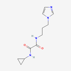 N1-(3-(1H-imidazol-1-yl)propyl)-N2-cyclopropyloxalamide