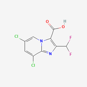 6,8-Dichloro-2-(difluoromethyl)imidazo[1,2-a]pyridine-3-carboxylic acid