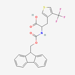 2-(9H-Fluoren-9-ylmethoxycarbonylamino)-3-[4-(trifluoromethyl)thiophen-3-yl]propanoic acid
