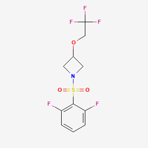 1-((2,6-Difluorophenyl)sulfonyl)-3-(2,2,2-trifluoroethoxy)azetidine