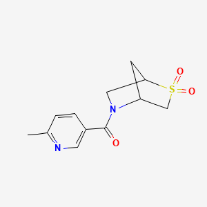 (2,2-Dioxido-2-thia-5-azabicyclo[2.2.1]heptan-5-yl)(6-methylpyridin-3-yl)methanone