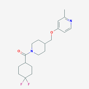 (4,4-Difluorocyclohexyl)-[4-[(2-methylpyridin-4-yl)oxymethyl]piperidin-1-yl]methanone