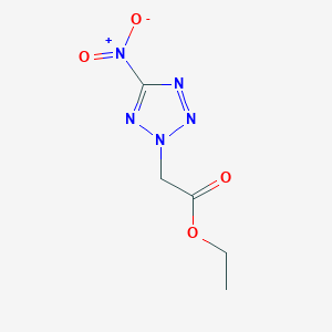 molecular formula C5H7N5O4 B2418656 ethyl (5-nitro-2{H}-tetrazol-2-yl)acetate CAS No. 359868-61-4