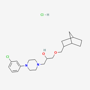1-((1R,4S)-bicyclo[2.2.1]heptan-2-ylmethoxy)-3-(4-(3-chlorophenyl)piperazin-1-yl)propan-2-ol hydrochloride
