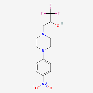 1,1,1-Trifluoro-3-[4-(4-nitrophenyl)piperazin-1-yl]propan-2-ol