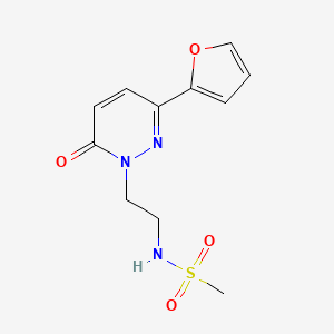 N-(2-(3-(furan-2-yl)-6-oxopyridazin-1(6H)-yl)ethyl)methanesulfonamide