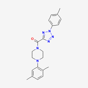 (4-(2,5-dimethylphenyl)piperazin-1-yl)(2-(p-tolyl)-2H-tetrazol-5-yl)methanone