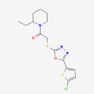 1-({[5-(5-Chlorothien-2-yl)-1,3,4-oxadiazol-2-yl]thio}acetyl)-2-ethylpiperidine