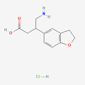 4-Amino-3-(2,3-dihydrobenzofuran-5-yl)butanoic acid hydrochloride