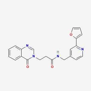 N-((2-(furan-2-yl)pyridin-4-yl)methyl)-3-(4-oxoquinazolin-3(4H)-yl)propanamide