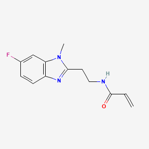 N-[2-(6-fluoro-1-methyl-1H-1,3-benzodiazol-2-yl)ethyl]prop-2-enamide