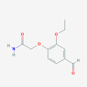 molecular formula C11H13NO4 B2418700 2-(2-Ethoxy-4-formylphenoxy)acetamide CAS No. 346724-04-7