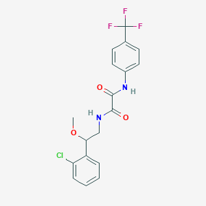 molecular formula C18H16ClF3N2O3 B2418718 N1-(2-(2-chlorophenyl)-2-methoxyethyl)-N2-(4-(trifluoromethyl)phenyl)oxalamide CAS No. 1798486-00-6