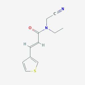 (E)-N-(Cyanomethyl)-N-ethyl-3-thiophen-3-ylprop-2-enamide