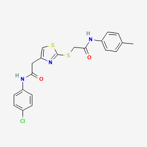 N-(4-chlorophenyl)-2-(2-((2-oxo-2-(p-tolylamino)ethyl)thio)thiazol-4-yl)acetamide