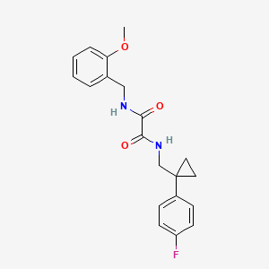 molecular formula C20H21FN2O3 B2418727 N1-((1-(4-氟苯基)环丙基)甲基)-N2-(2-甲氧基苄基)草酰胺 CAS No. 1049363-37-2