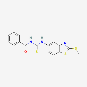 N-((2-(methylthio)benzo[d]thiazol-5-yl)carbamothioyl)benzamide