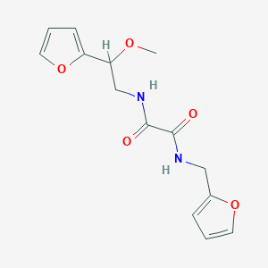 N1-(2-(furan-2-yl)-2-methoxyethyl)-N2-(furan-2-ylmethyl)oxalamide