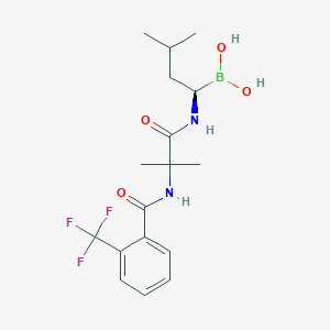 molecular formula C17H24BF3N2O4 B2418789 ML604440 CAS No. 1140517-08-3