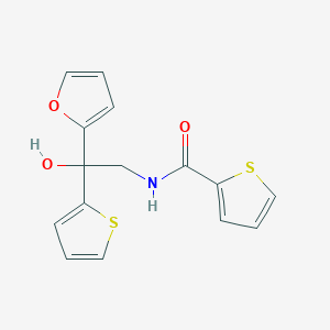 molecular formula C15H13NO3S2 B2418813 N-(2-(furan-2-yl)-2-hydroxy-2-(thiophen-2-yl)ethyl)thiophene-2-carboxamide CAS No. 2034332-84-6